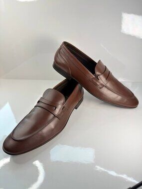 Bruno Magli Men’s Leather Loafers – Size 13 – Made in Italy